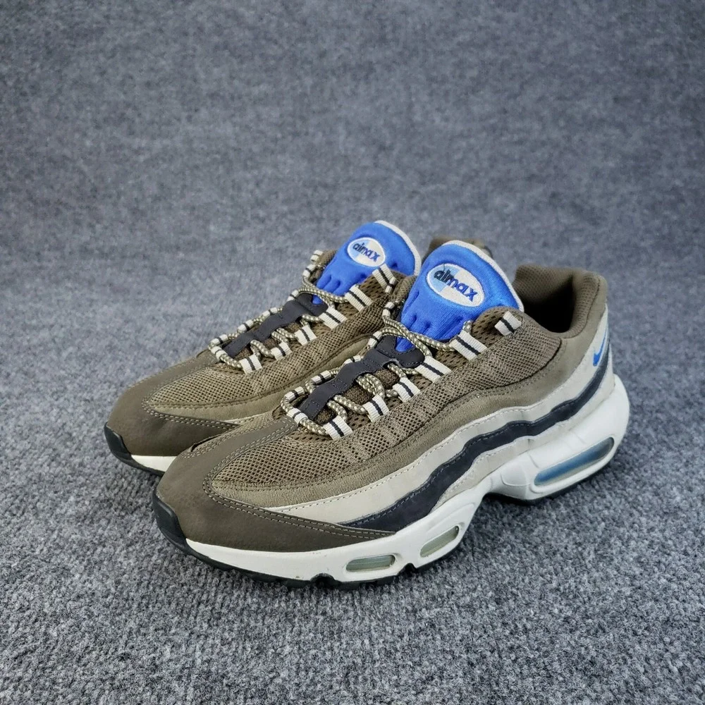 Nike Air Max‎ 95 Shoes Mens size 9.5 Brown Beige Sneakers Casual Missing Insoles